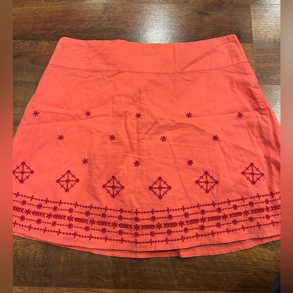 Prana Womens Embroidered Cotton Savvy Skirt Color Pink Size 8, 100% Cotton - Picture 6 of 6